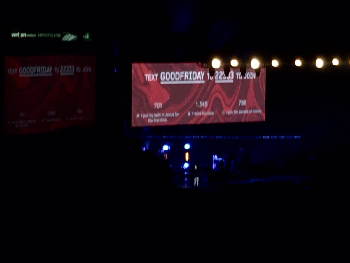 courtneyyrutl's tweet photo. Such a powerful concert worshiping with thousands of people in the Name of Jesus❤️ #GoodFridayConcert https://t.co/gdtgTiax5n