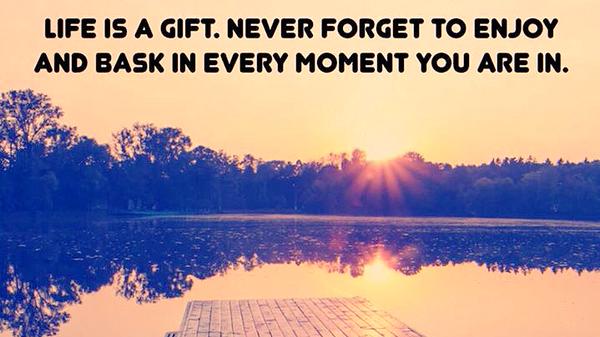 TheZigZiglar's tweet image. Life is a gift. Never forget to enjoy and bask in every moment you are in. #Life #Moments #Ziglar