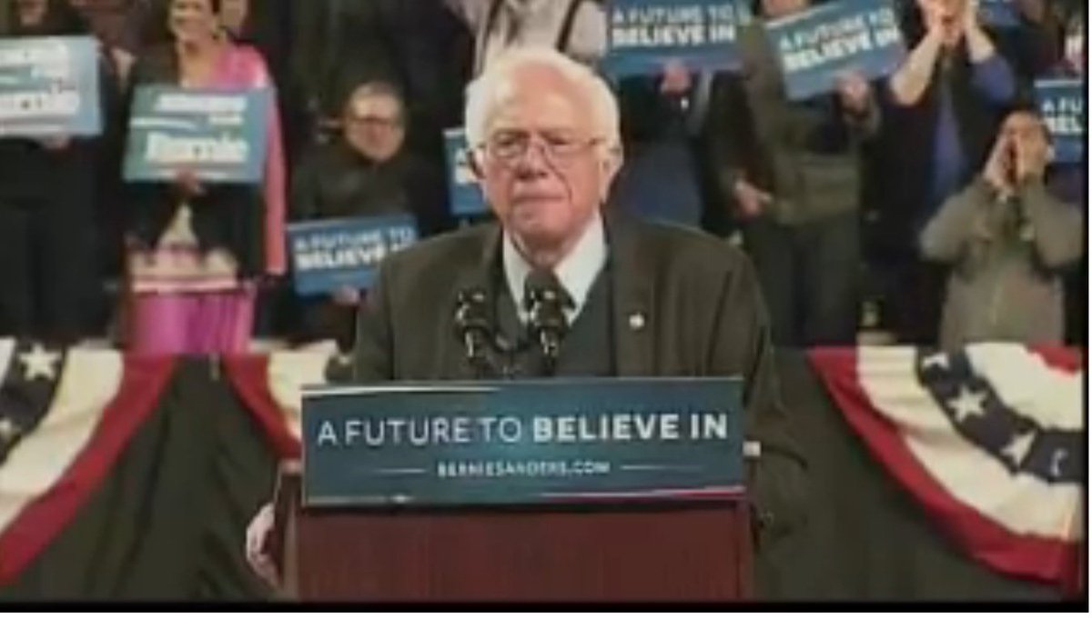 Birds4Bernie's tweet photo. .@BernieSanders is waiting for an invitation to talk to Wall Street - but he is listening to the people https://t.co/eQ2P6ut6hK