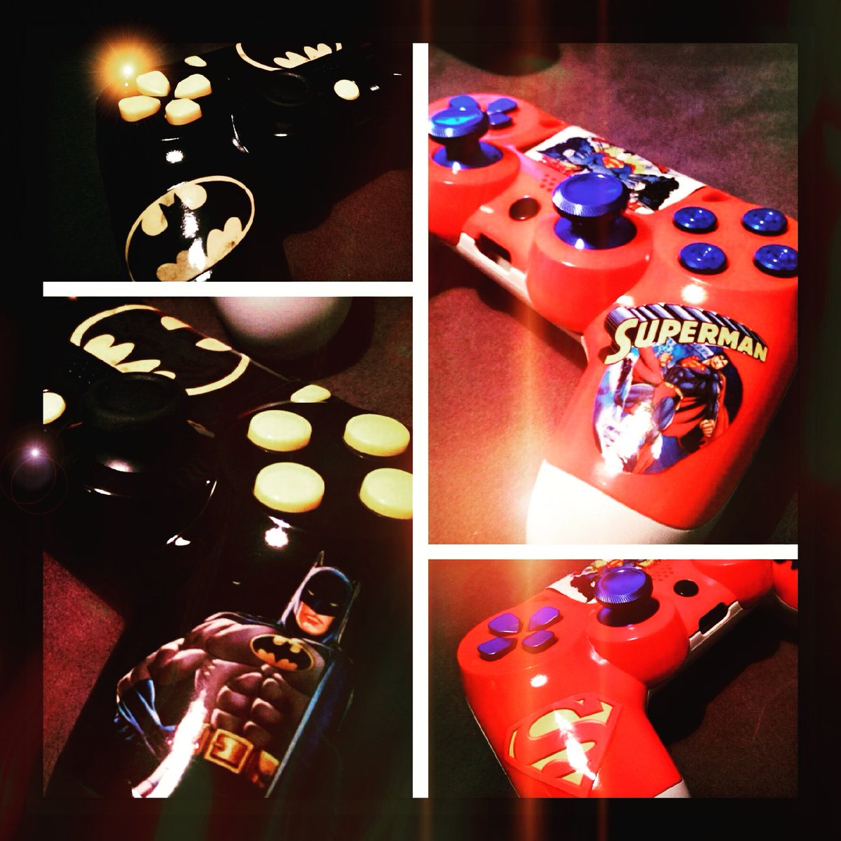 ControllerModHB's tweet photo. Naaaa welcher ist euer Favorit? 
Batman vs Superman 
#controller #ps4controller #modding 
#Batman #Superman #bremen https://t.co/BcmAsqC2E9