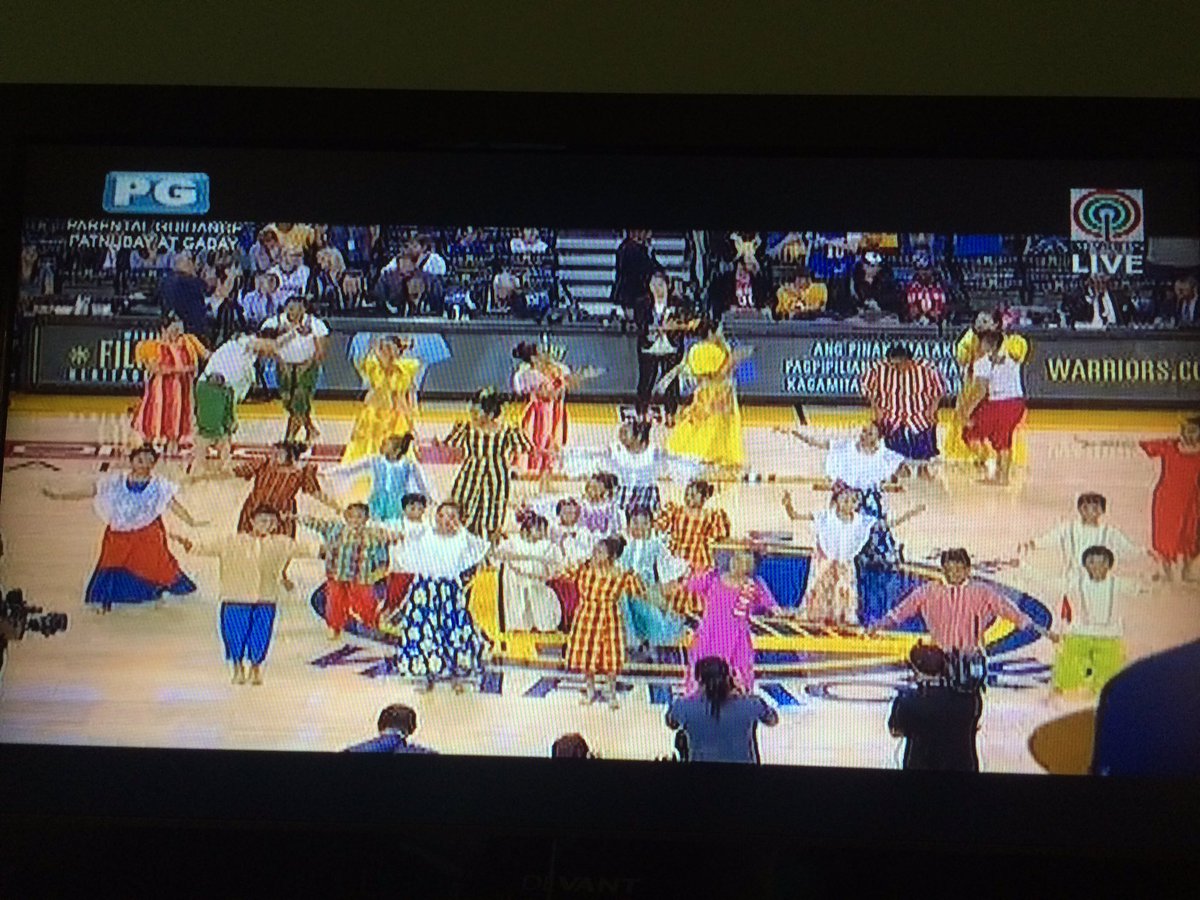 jomsv's tweet photo. Ang saya. #FilipinoHeritage ang theme sa NBA #GSWvsDallas https://t.co/7CxzqRpO7m