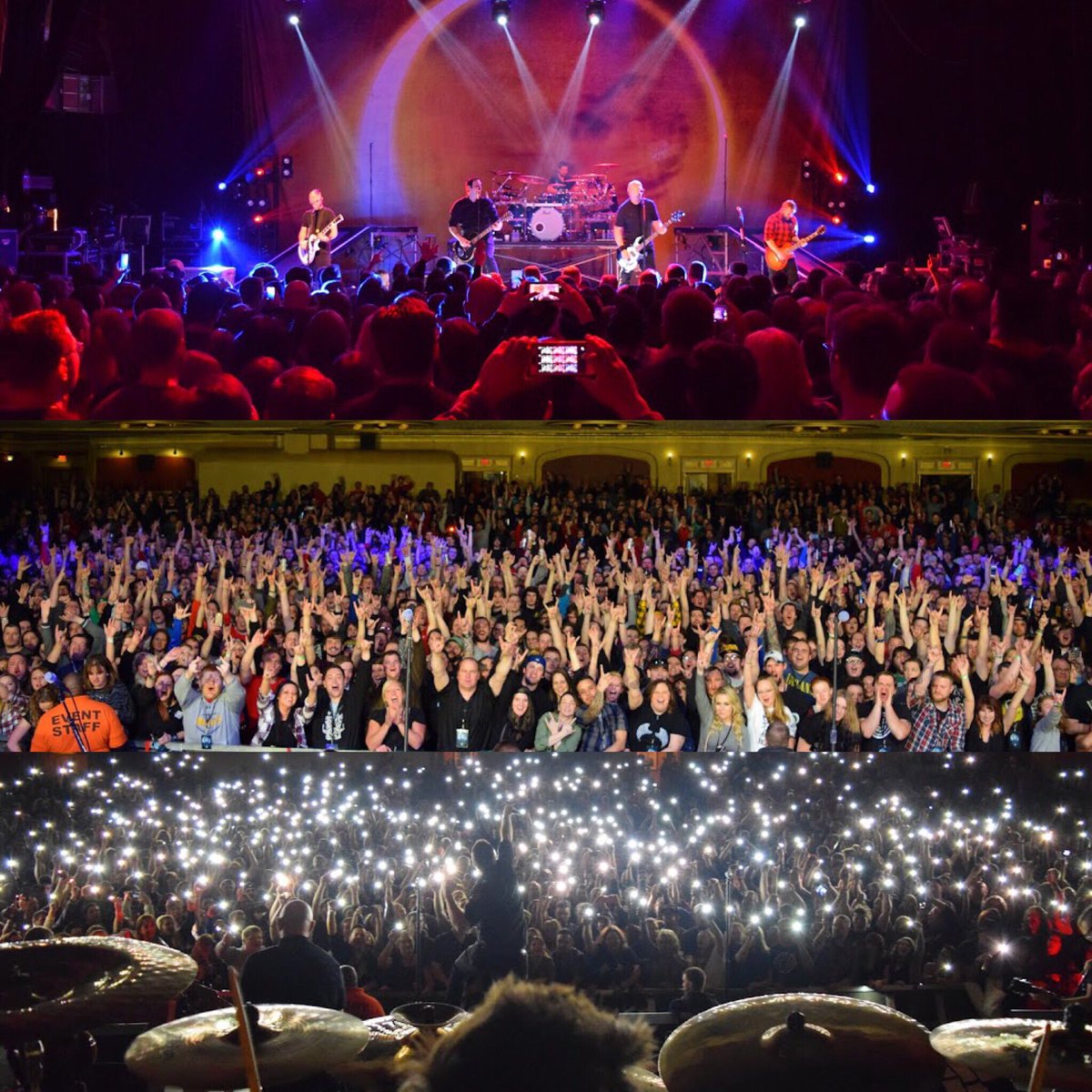 BenBurnleyBB's tweet photo. Madison what a beautiful crowd thanks for rocking with us all night! #tour #breakingbenjamin #darkbeforedawn https://t.co/f0salo2R8T