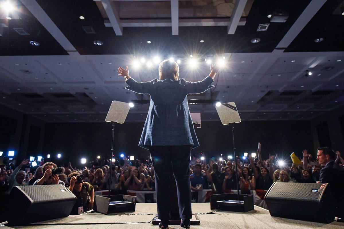 KelliSmith15's tweet photo. “@HillaryforWA: "When we stand together, there is no barrier too big to break." Hillary #ReadyToCaucus https://t.co/dDi1uEdoUg” @abronxchick
