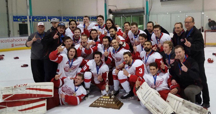 TomGazzola's tweet photo. Congratulations to my old team, the North Edmonton Red Wings, on repeating as Founders Cup Champions! https://t.co/VDkOTy8wiu
