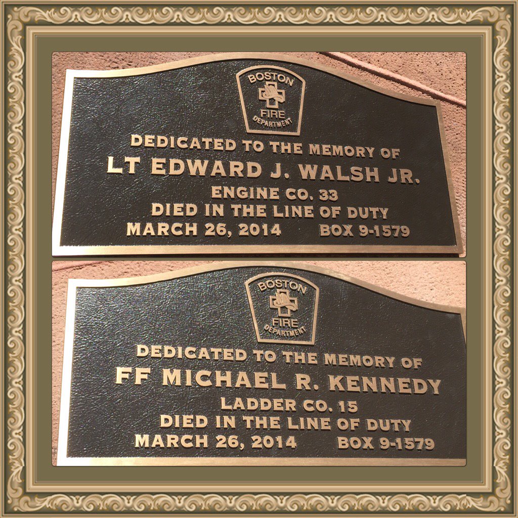 Take a moment to remember. 2 years ago this afternoon. Lt. Ed Walsh &amp; FF Mike Kennedy #WeNeverForget