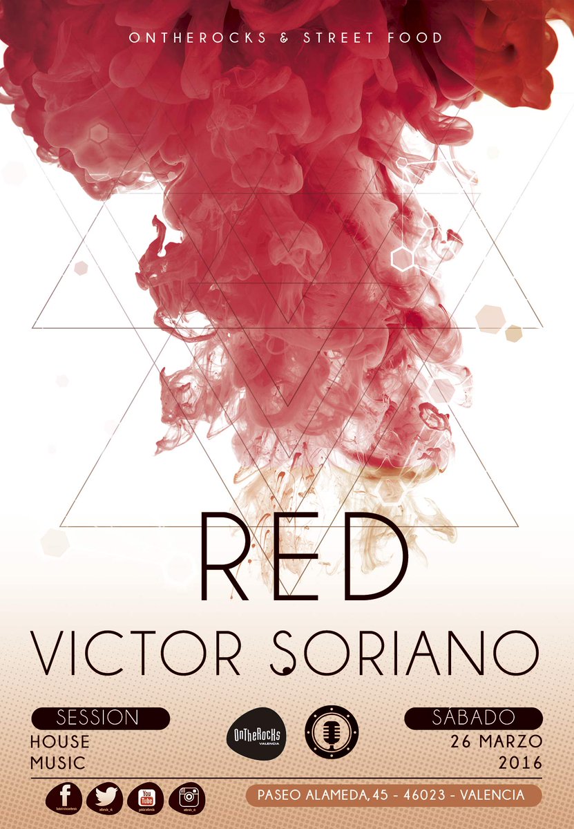 Ontherocks_vlc's tweet photo. Este sábado en OnTheRock´s: "RED -  con @DJVictorSoriano " Más info: https://t.co/jZ1oBl8TrO https://t.co/QHt62tinYn