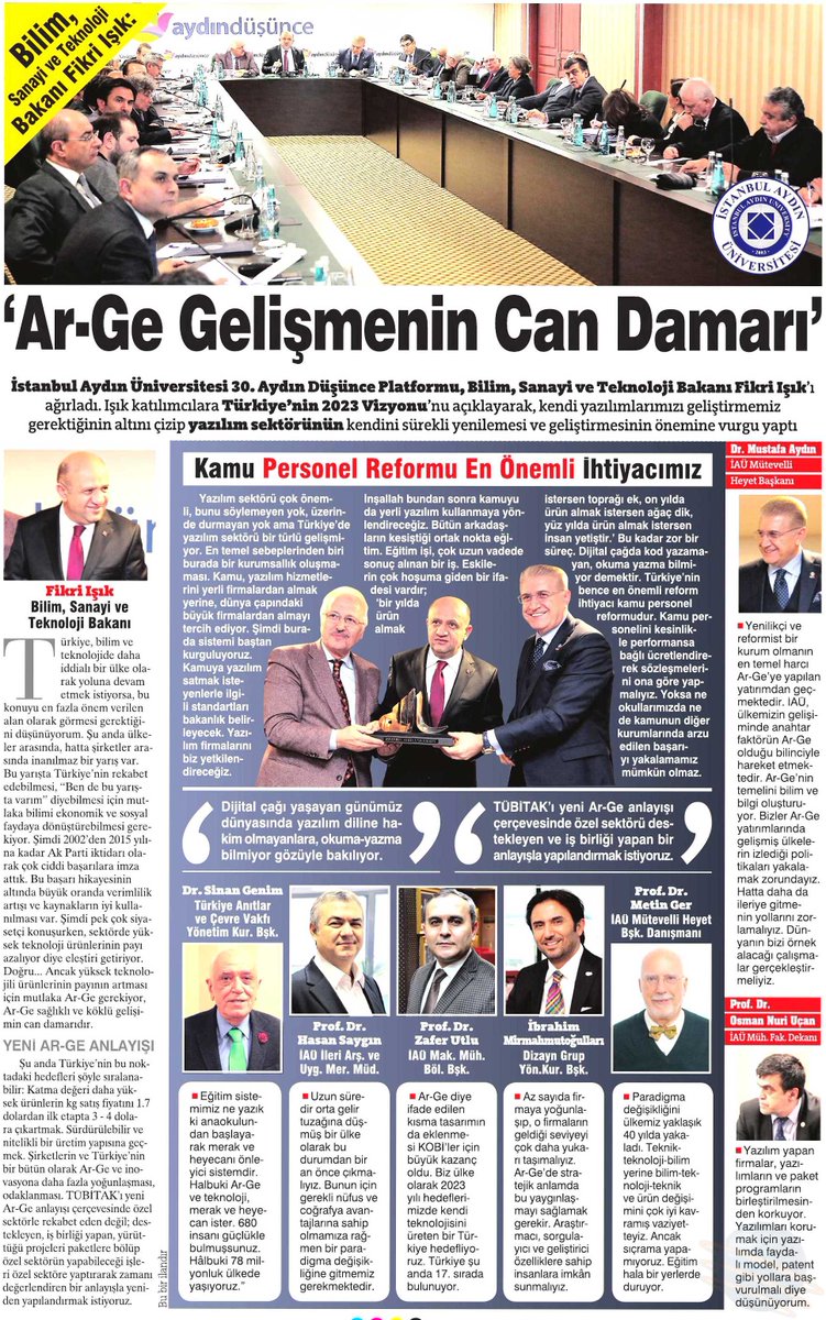 Prof. Dr. Mustafa AYDIN tweet media