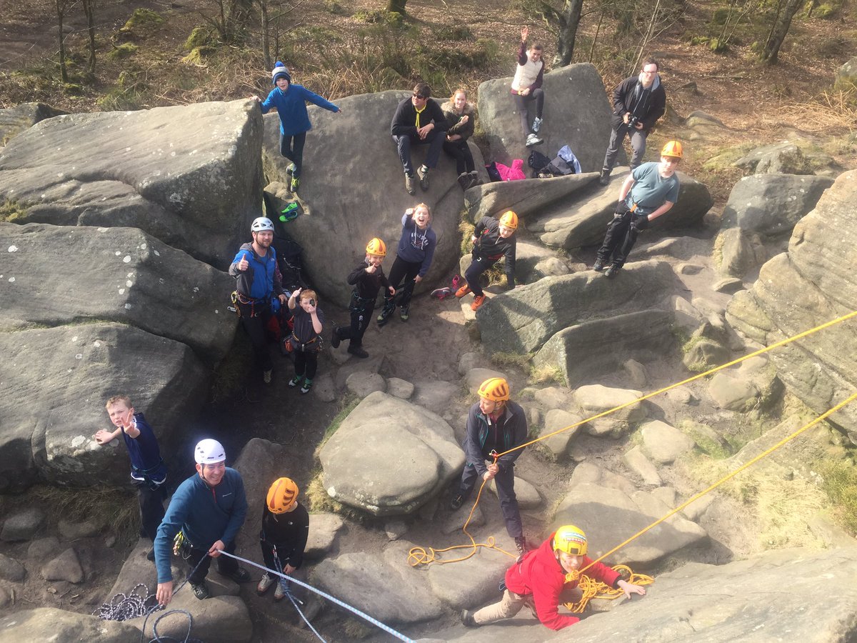 1stherrington's tweet photo. What's your adventure? Our @scouts have been exploring and climbing at Brimham Rocks @nationaltrust #EasterCamp2016 https://t.co/TCkirKzsPx