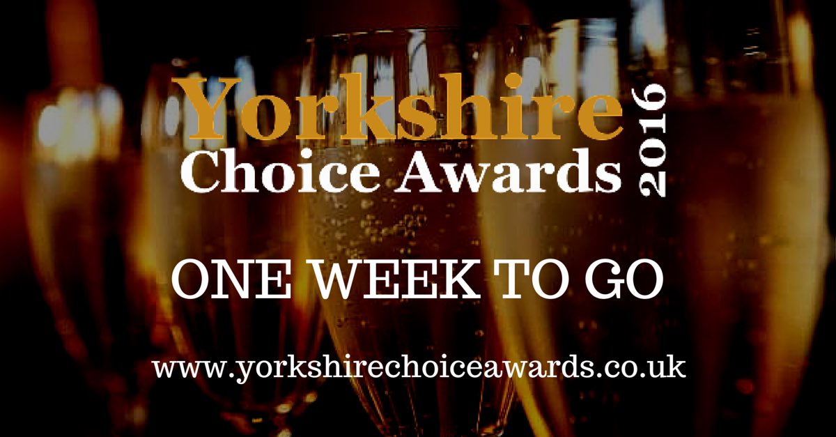 yorkshirechoice's tweet photo. ONE WEEK TO GO! We're celebrating Yorkshire's finest @EllandRoad whilst raising funds for @MartinHouseCH💛 #YCA16 https://t.co/R4HRE7il5l