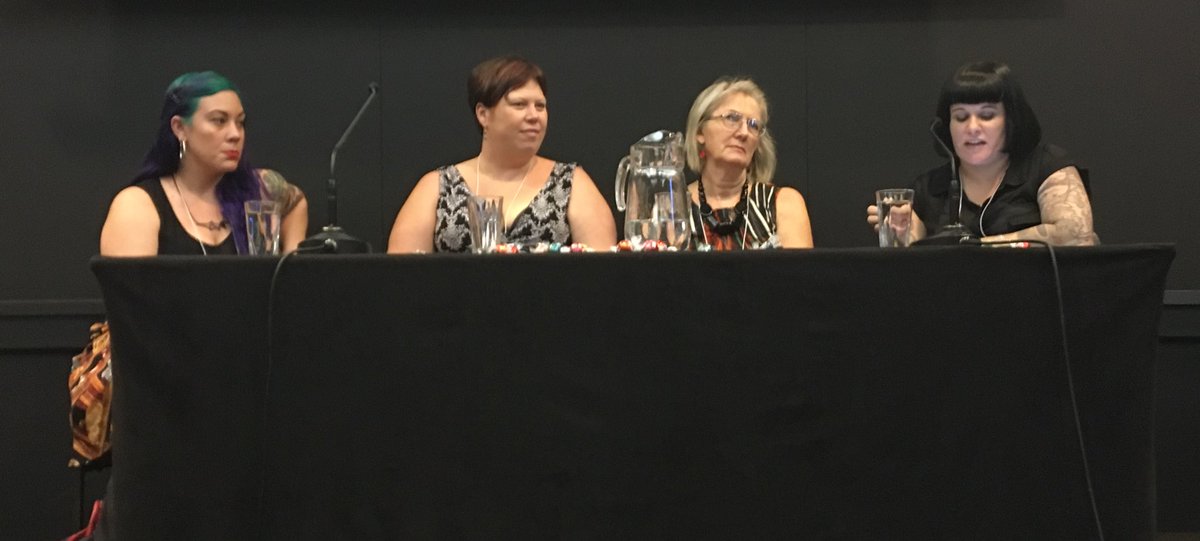 Smoph's tweet image. Sexy lamps &amp;amp; the Bechdel Test @ #Contact2016 with @moviemazz, Kate Cuthbert, Karen Simpson Niksksis&amp;amp; @marleejaneward