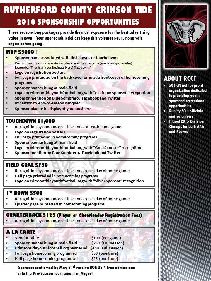 Sponsorship Opportunities!