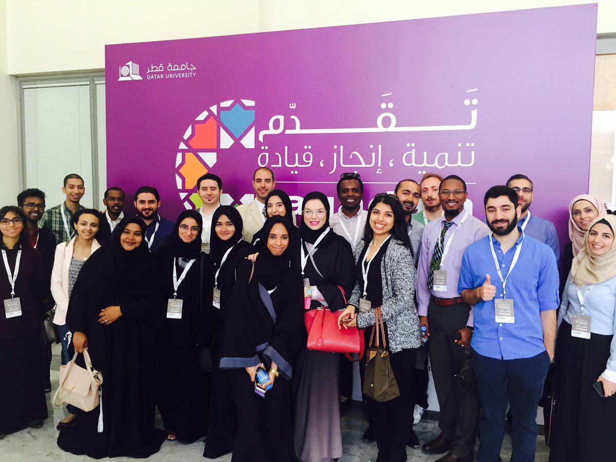 EBDAQatar's tweet image. Education City students at Taqadam Leadership Conference hosted by @QatarUniversity and @QULeads