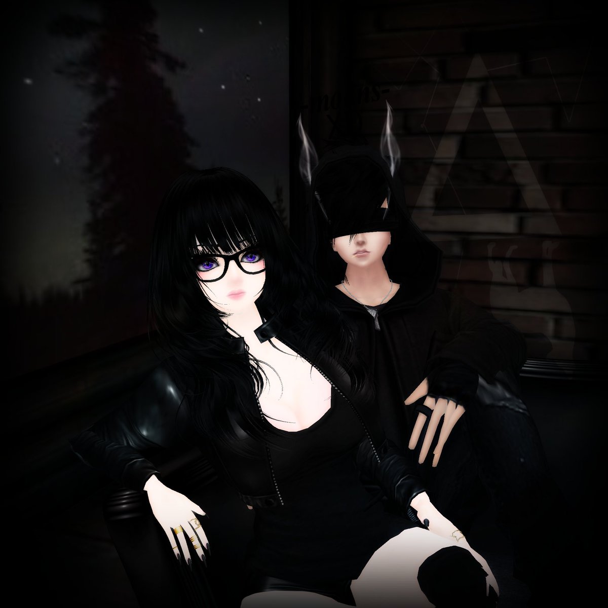 iambrokenscale's tweet photo. #MewithVal ! thank you for cheering me up ^u^  heres a little selfie for it you little empath ♥ #imvu #hangout #val https://t.co/U7lSNqUB1T