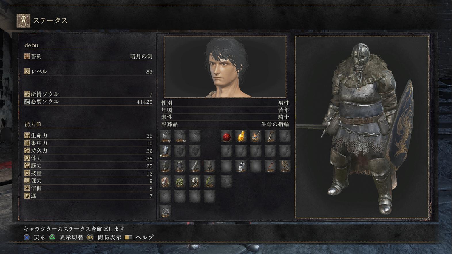 Alternal ダークソウル3 対人 僕の考えた最強キャラがこれで 勝率が複数戦含めて54 強靭は無意味だけどダメージカットは本物 あと直剣殺しです T Co Rqx5shx6dw Twitter