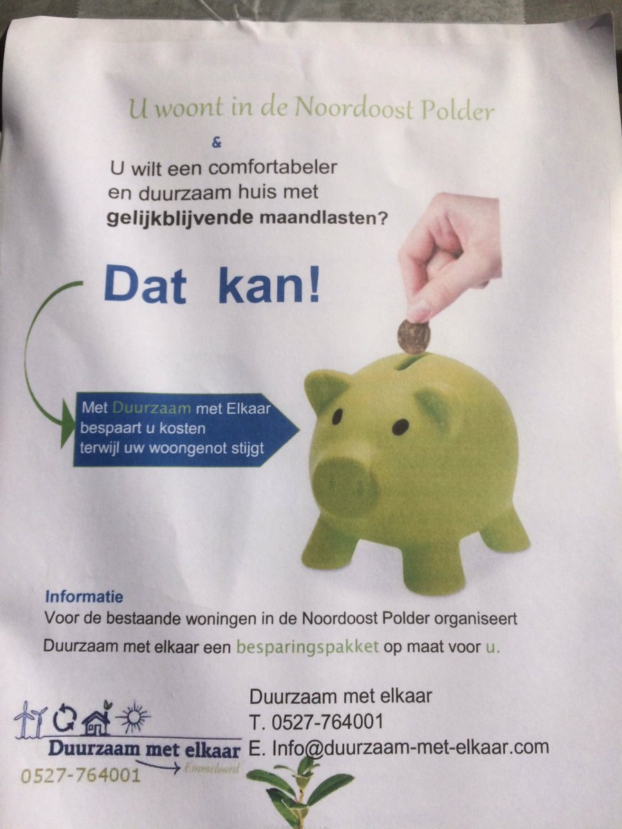 <a href="/GemeenteNOP/">Noordoostpolder</a> <a href="/nmfFlevoland/">NMF Flevoland</a> <a href="/StadEmmeloord/">Stad Emmeloord</a>  komt u ook naar de duurzaamheidsmarkt  op het kettingplein