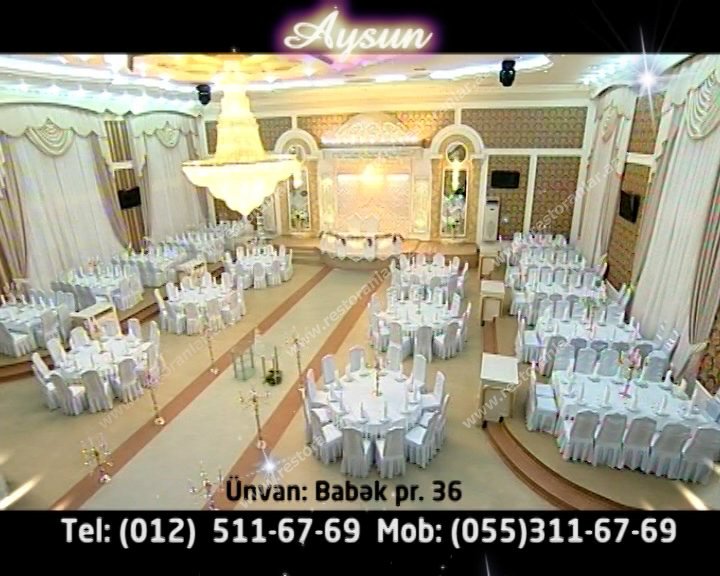 150 nəfərdən 400 nəfərə kimi geniş zalımız  tam ürəyinizcə olacaq.

Mobil : (055) 311 67 69