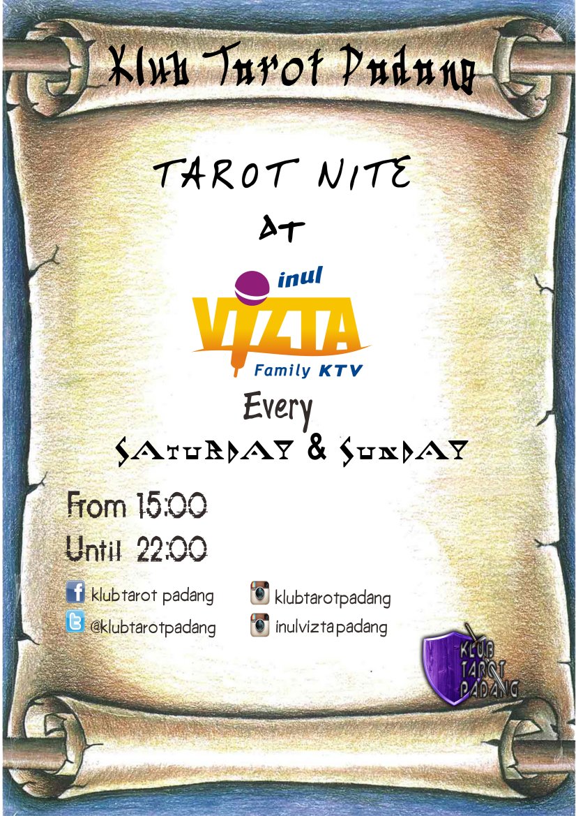 yg pngn konsul bs lngsung k lokasi d <a href="/InulViztaPdg/">InulVizta_Padang</a> #klubtarotpadang #tarotreading #tarotnite #inulviztapadang