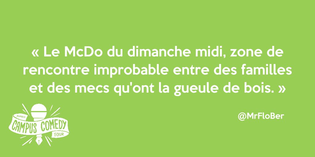 CampusComedyT's tweet photo. Et bon appétit bien sûr ! 🍟 https://t.co/C6p1JLbC6d