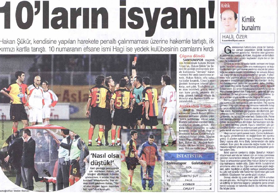 GSTarihteBugun's tweet photo. @fatihterim istifası sonrası göreve gelen Hagi'nin ilk maçı, ilk mağlubiyetidir. https://t.co/VUt29PVGIg