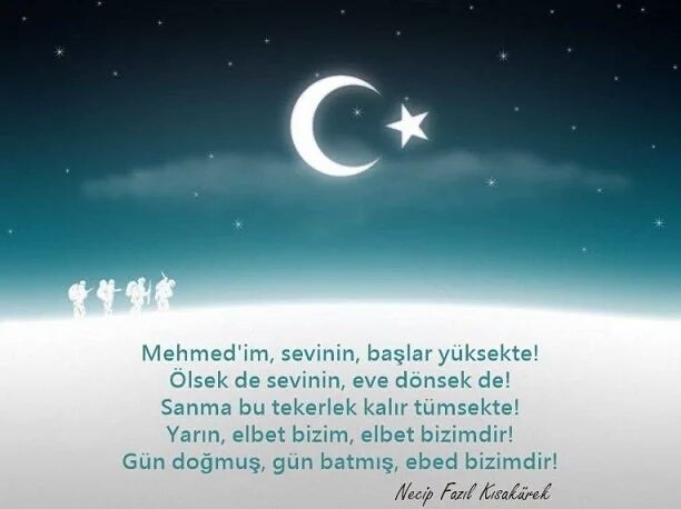 kisakurek_nf's tweet photo. Mehmed'in sevinin başlar yüksekte
Ölsek de sevinin, eve dönsek de! https://t.co/2T4gounBLQ