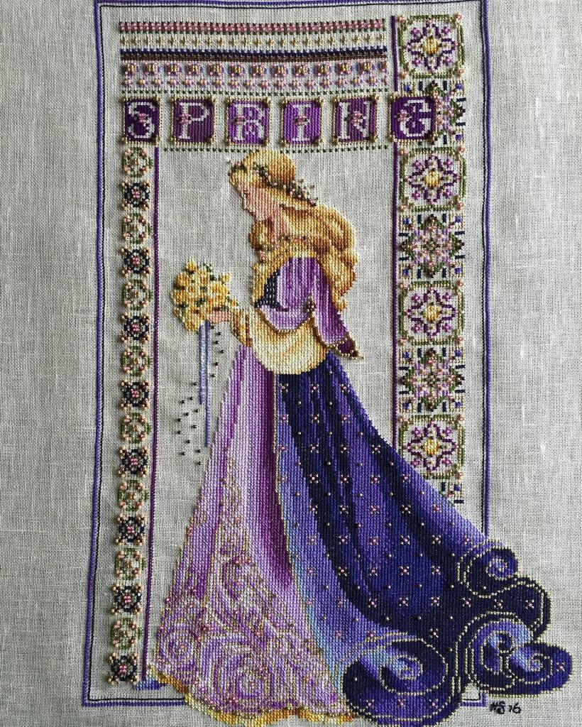 password_quilt's tweet image. there ... that's #spring in all its splendor! || #crossstitch #celticspring #celticladies #finish2016