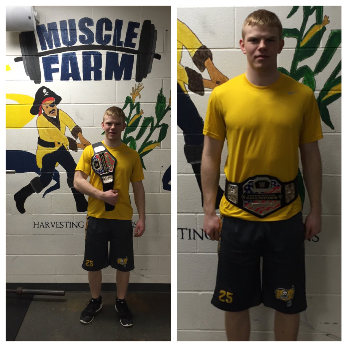 PWGRIDIRON's tweet photo. We have a new PW Football Lightweight Champion &amp; 1000lb club member! Congrats Nick Jandernoa! 💪🏆 #MuscleFarm https://t.co/HxORvBuUaG