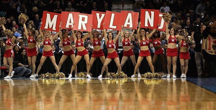 ncaacheerbabes's tweet photo. University of Maryland cheerleaders @arielleiola https://t.co/z8wkXCzNsL