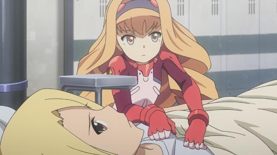 伊藤とろろ ヘヴィーオブジェクト ２４話 最終輪は おほほちゃん大活躍 かいがいしくシーツをかけるおほほちゃん Heavyobject T Co Jmfai0thc5