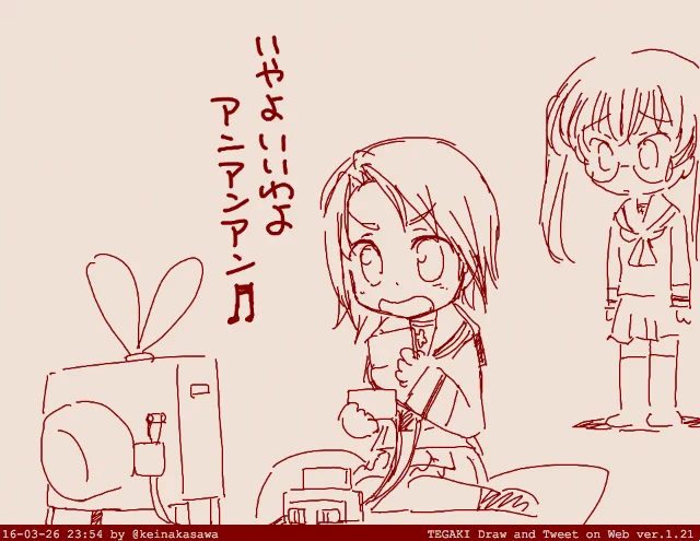 【娯楽のチャレンジャー】な澤ちゃん。
たけしの挑戦状にチャレンジ中、コントローラー2で歌ってます。 #tegaki_dt https://t.co/WFjvovKLtw