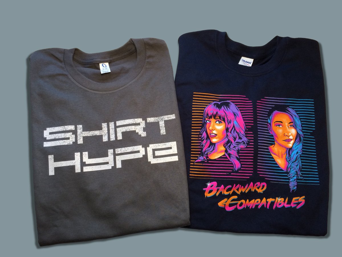 HappyCapyTees's tweet photo. @BC_Channel Get your limited edition Backward Compatibles 80's Portrait shirt today! It's #ShirtHype! https://t.co/lkqzjYMD8Y