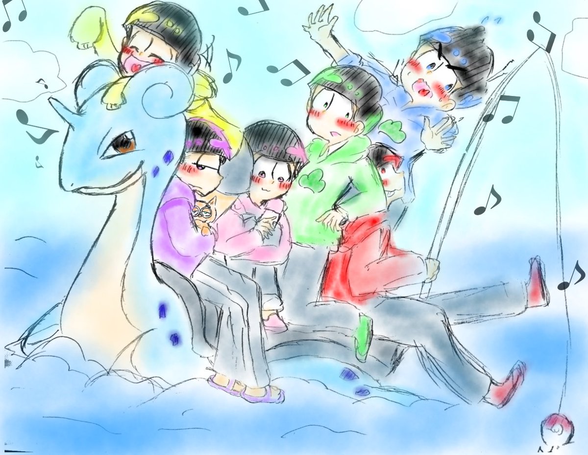 コビー Ar Twitter ポケ松 ポケ松さん なんか衝動的に描きたくなったポケ松さん 次男にはヌメラさんと戯れていて欲しい ヌメラさん最高に可愛いから次男の手持ちに入れていて欲しい ゝ 2枚目は前にあげたやつに色塗りしたよ ｰ T Co