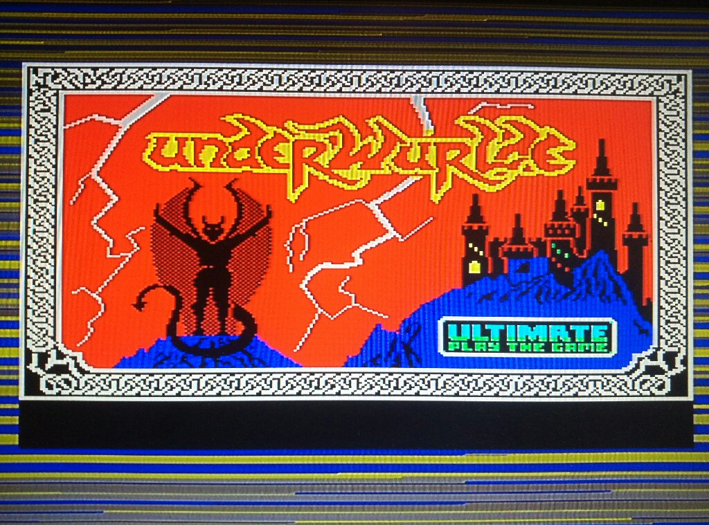 retro_gameplay's tweet photo. I guess I should give Underwurlde a fair shake on the ZX Spectrum. Bit of a runny bouncy title. https://t.co/k01jBtA7cd