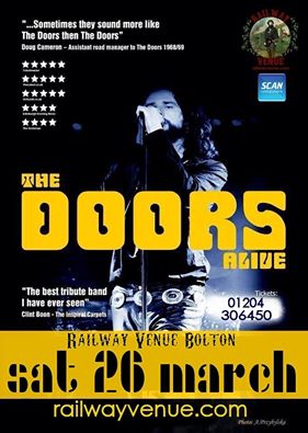 gildedmoonchild's tweet photo. Tonight @RailwayVenue @thedoorsalive @gr8musicvenues @boltonlive #livemusic #bolton https://t.co/9O1RTcwZ0E