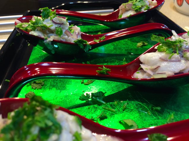 CBPrivateChef's tweet photo. Ceviche of Sea Bass with a Lime and Coconut Dressing, a firm favourite of our cooking class attendees! https://t.co/tq2He3ZDrK