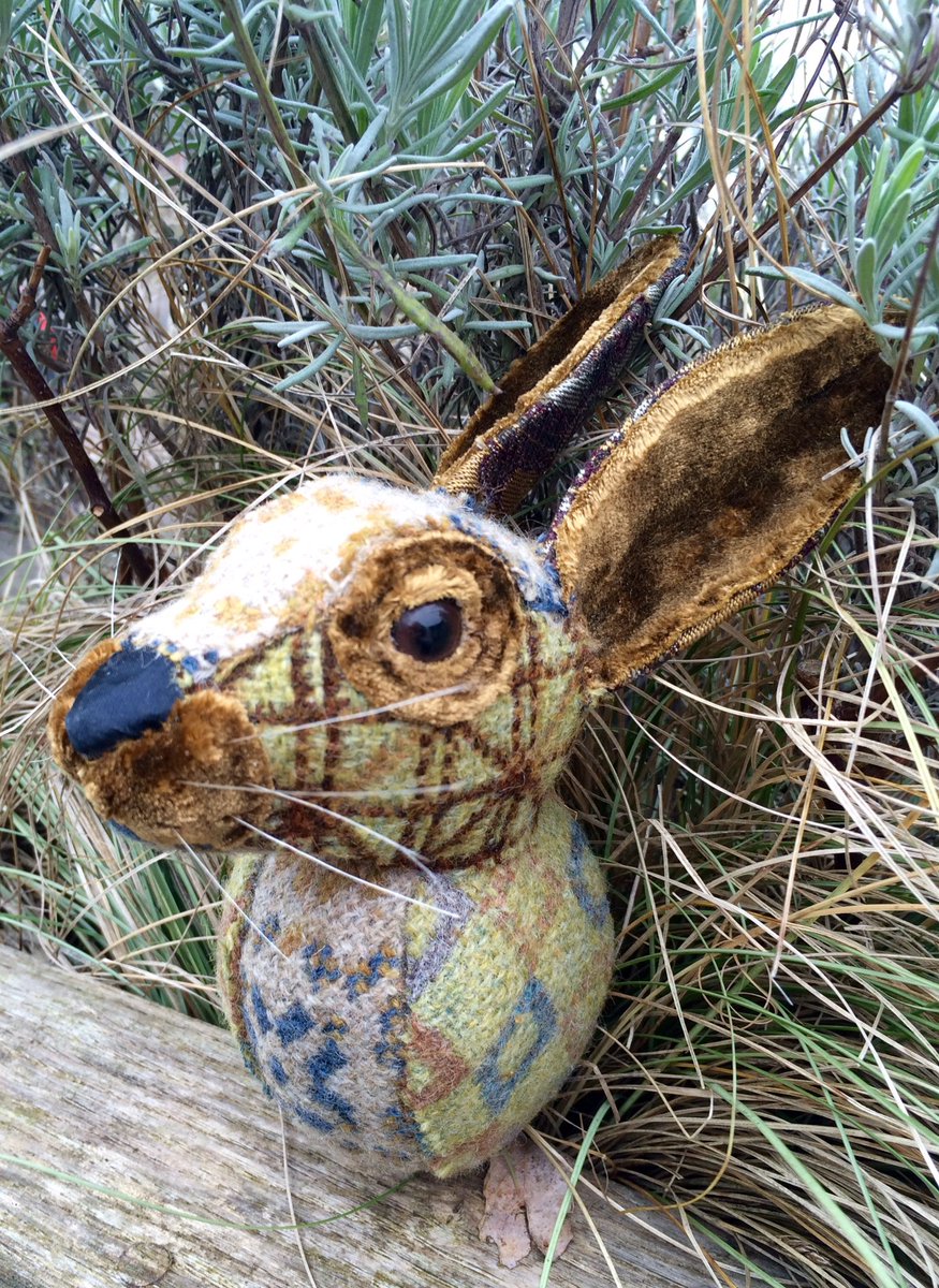 fauxidermy_uk's tweet photo. Little #fauxidermy #bunny #ranbit handmade using melin tregwynt #Welsh woven #wool #welshblankets https://t.co/C21YOc1Pu6