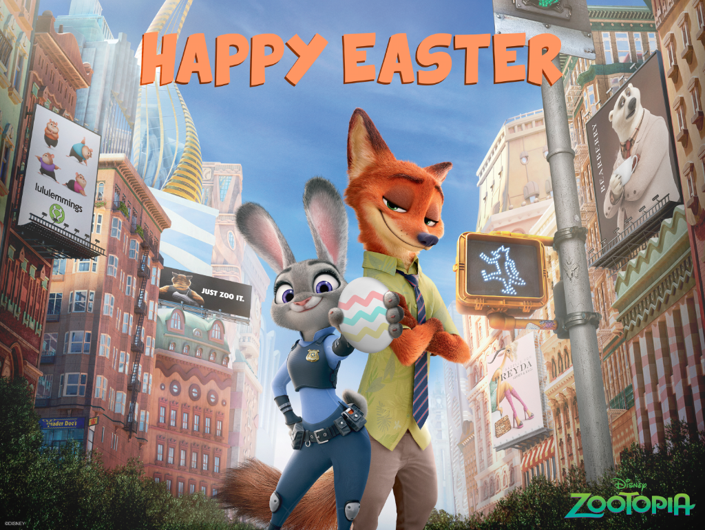 DisneyStudiosID's tweet photo. Nick dan Judy ingin mengucapkan Selamat Paskah!

#VisitZootopia sekarang: https://t.co/MRRZoHoc5Q https://t.co/Np1AtWLxtO