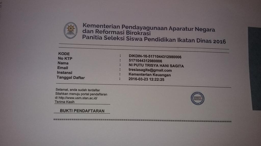 trisya_hany's tweet photo. @panselnas min aku udh daftar dari tgl 23, tapi kenapa blm dapet password ya? Email : tresiasagita@gmail.com https://t.co/BT9nIkmbbn