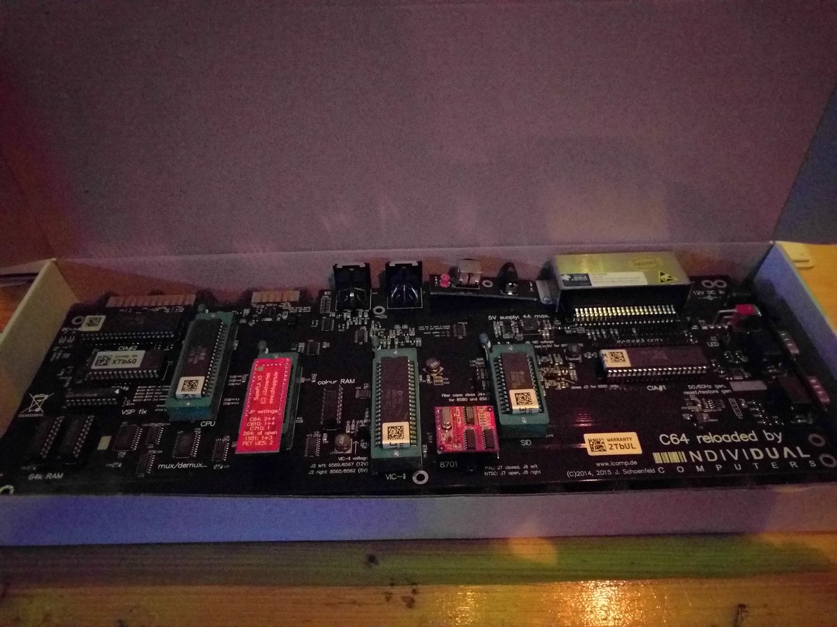 daniel_collin's tweet photo. I bought the very last #C64Reloaded motherboard fully equipped with all chips :) https://t.co/5m91NTwyoC