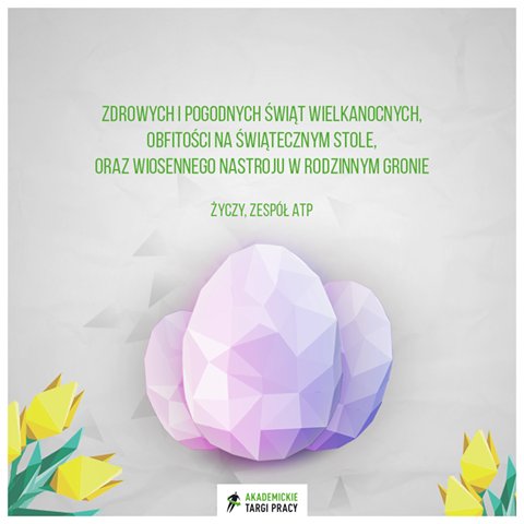 ATPwro's tweet photo. Z okazji Świąt Wielkanocnych zespół ATP pragnie złożyć Wam najserdeczniejsze życzenia! :) :) https://t.co/ogLcccNpDb
