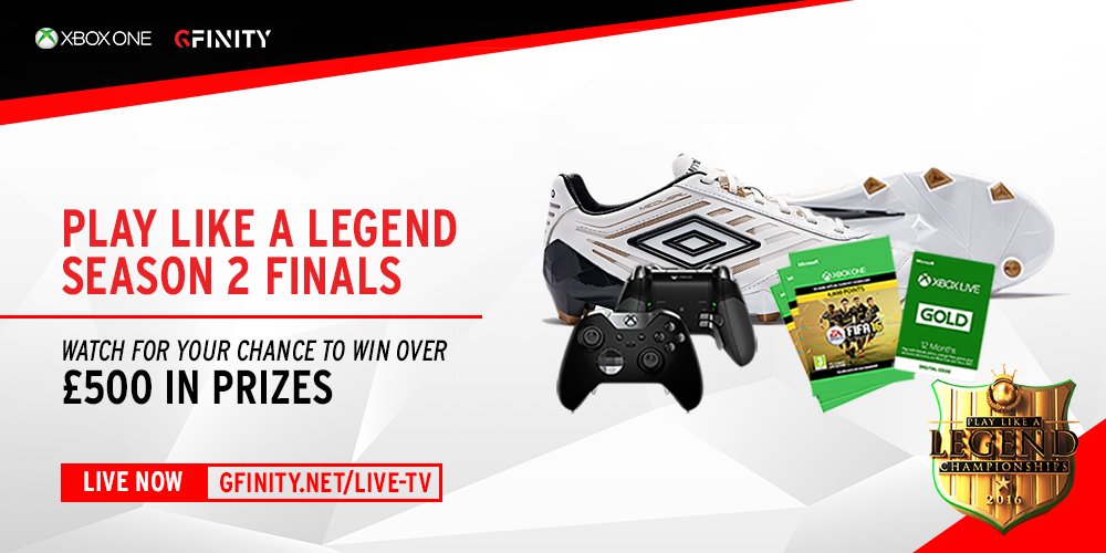 Gfinity's tweet photo. Watching the #PlayLikeALegend Championship?

Check out our awesome giveaways!

https://t.co/YuaW0fO29j https://t.co/dup8N3eYDT