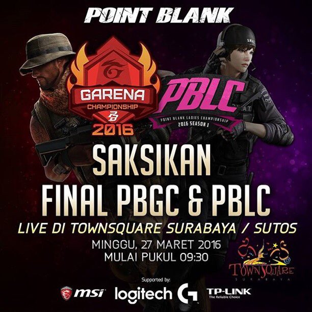 Besok nih guys GARENA championship..Di atrium SUTOS @townsquaresurabaya, yuk ikutan kompetisinya menangkan hadiahnya
