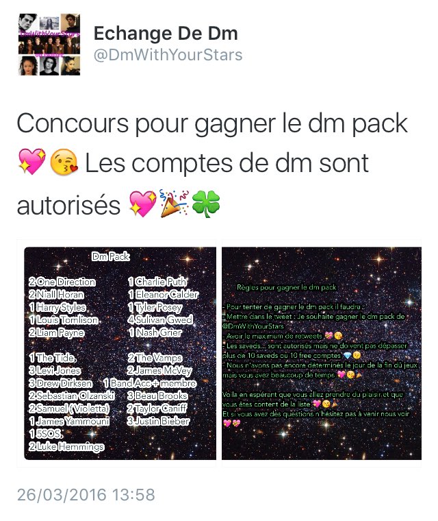HaizersArmy's tweet image. Je souhaite gagner le dm pack de @DmWithYourStars 😭😍🙌🏻💗