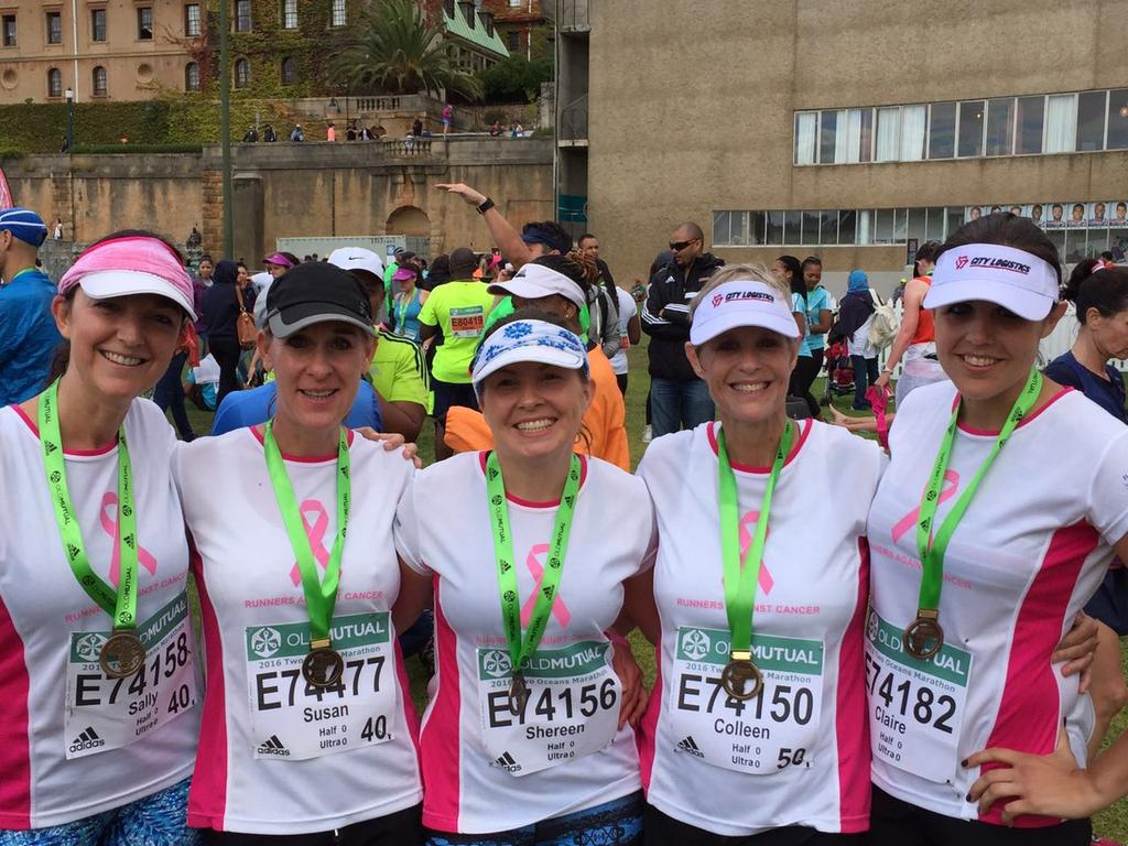 mscholtz68's tweet photo. Thank you Runners Against Cancer @CANSA  @2OceansMarathon you went the extra mail to raise close to R600 000 https://t.co/fR1SfmKW1R
