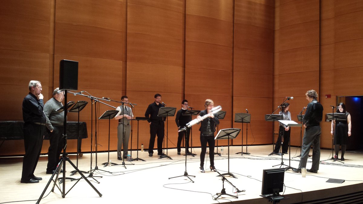 TriadBoston's tweet photo. Claire, center stage (where a bass flute belongs) https://t.co/Vd6lzaPZkn