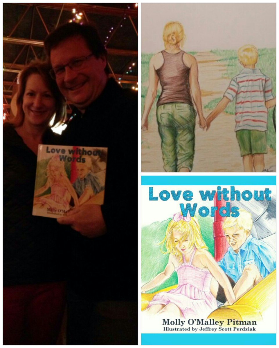 JeffPerdziak's tweet photo. #lovewithoutwords new book I illustrated is here! With author Molly @PennyLaneCafeCl #childrensbook https://t.co/GItw57SQTb