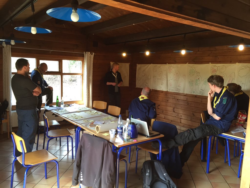 Det første korpsledelsesmøde med den nye ledelse efter de nye vedtægter.