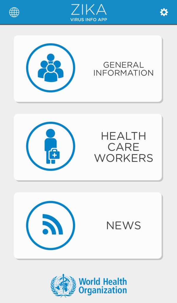 UN's tweet image. Get info on #ZikaVirus in your pocket! Download @ WHO #Zika app for Android &amp;amp; iPhone goo.gl/qs0Vy9