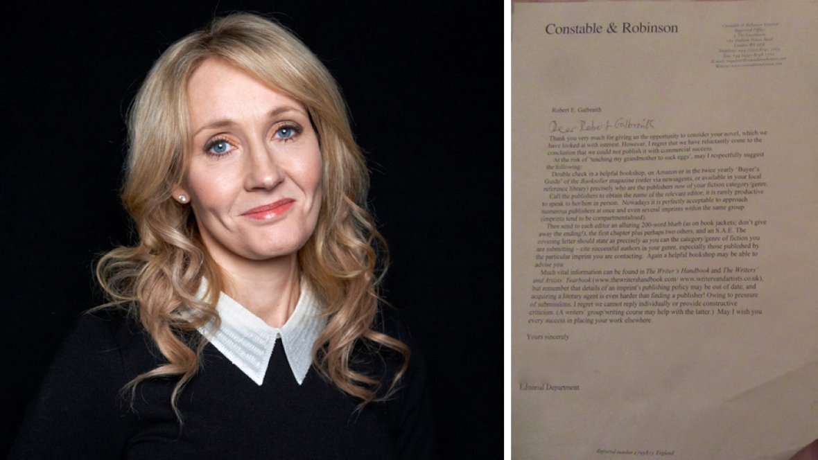 CBCNews's tweet photo. J.K. Rowling shares rejection letters to inspire writers https://t.co/RsROcGOSI8 https://t.co/24T4UAIxkS