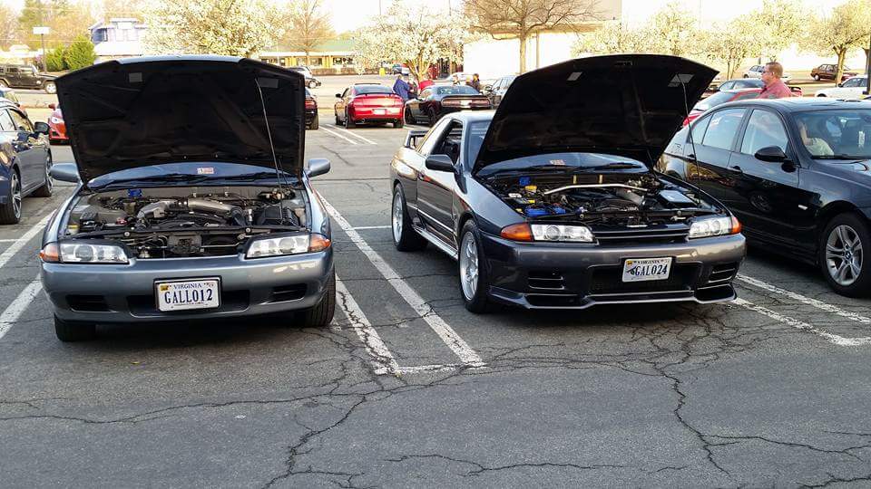 rvaskyline's tweet photo. I found my brother from another mother. Our plates are perfect. Never met him til now.

#RVA  #nissanskyline https://t.co/WSidGPAbMV