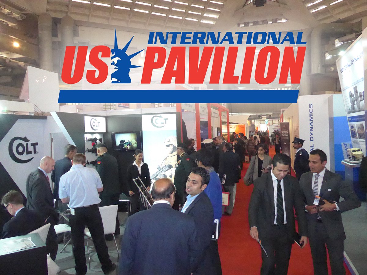 Kallman's tweet photo. We've never done it before! 3 #USPavilion 3 mkts 4 days #AskAmericaFirst 3/28-31 @defexpo @FIDAE_OFICIAL @DIMDEX2016 https://t.co/IfPI6qVe3j